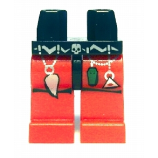 Hips and Red Legs with Fantasy Era Wizard Pattern