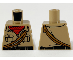 Torso Shirt, Red Scarf, Dark Orange Ropes and Black Belt Pattern