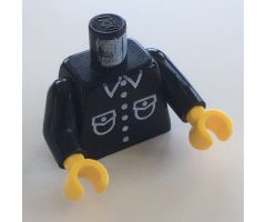 Torso Patch Pocket Shirt Pattern / Black Arms / Yellow Hands