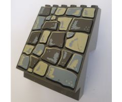 Panel 4 x 6 x 6 Sloped with Multicolored Rock Pattern