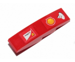 Slope, Curved 4 x 1 with Shell and Scuderia Ferrari Logos Pattern Model Right Side (Stickers) - Set 30190