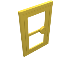 Door 1 x 3 x 4 with Glass