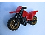 Riding Cycle Motorcycle Dirt Bike with Black Chassis and Pearl Gold Wheels