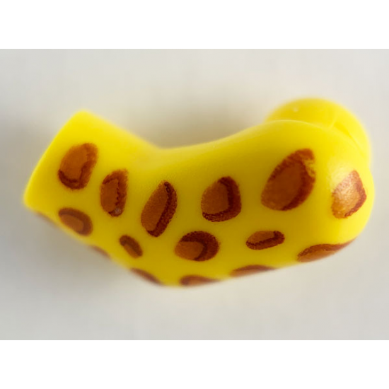 Arm, Left with Dark Orange Leopard Spots Pattern