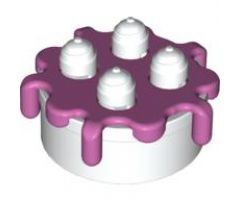 Duplo, Food & Drink Cake with Dark Pink Frosting