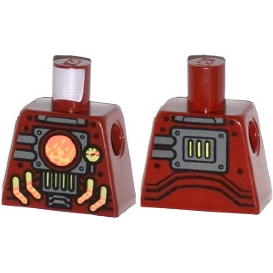 Torso Agents Robot with Furnace with Gauge and Piping Pattern