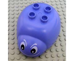 Duplo, Animal Insect Body with 2 x 2 Studs with Black Eyes and White Smile Pattern