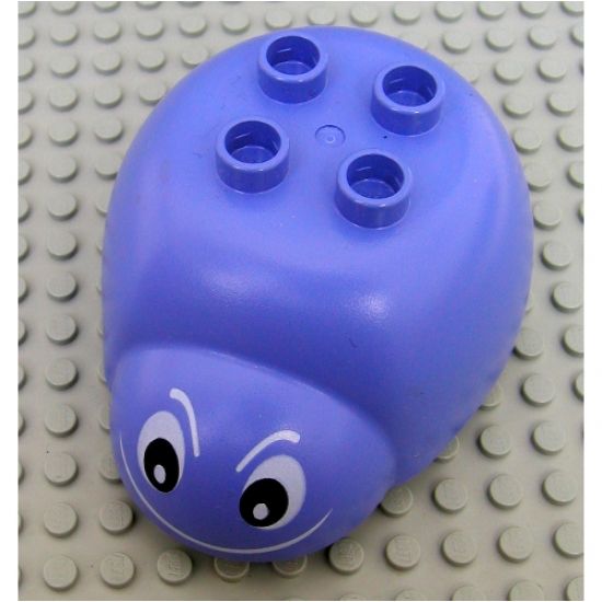 Duplo, Animal Insect Body with 2 x 2 Studs with Black Eyes and White Smile Pattern