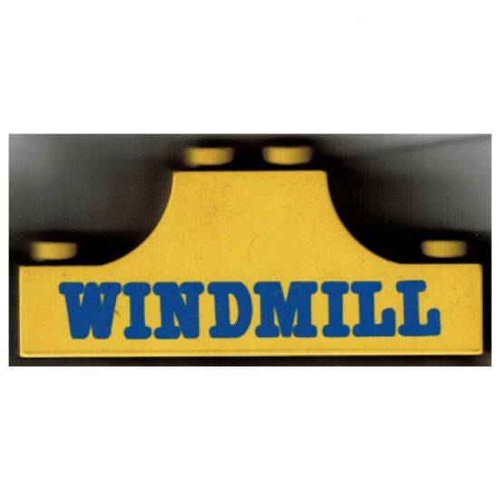 Duplo, Brick 2 x 6 x 2 Curved Ends with 'WINDMILL' Pattern