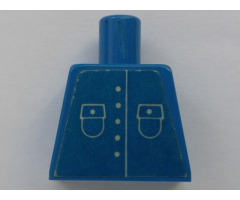 Torso Town Shirt with 5 Buttons and 2 Pockets and No Collar Pattern (Sticker)