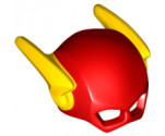 Minifigure, Headgear Mask The Flash with Yellow Wings Pattern