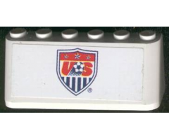 Windscreen 2 x 6 x 2 with US Soccer Logo Pattern (Sticker)