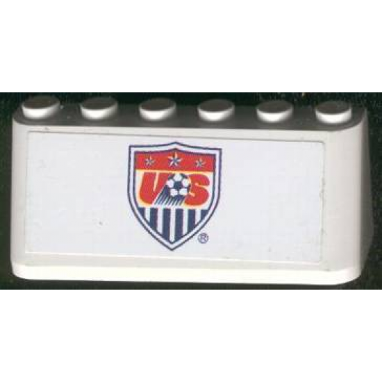 Windscreen 2 x 6 x 2 with US Soccer Logo Pattern (Sticker)