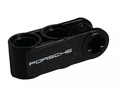 Technic, Connector Axle and Pin Perpendicular 3L with 2 Pin Holes with 'PORSCHE' Pattern Model Left Side (Sticker) - Set 42096