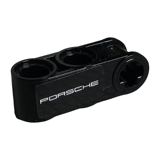 Technic, Connector Axle and Pin Perpendicular 3L with 2 Pin Holes with 'PORSCHE' Pattern Model Left Side (Sticker) - Set 42096