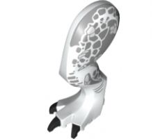 Animal, Body Part Dinosaur Leg Large (Rear) Tyrannosaurus rex with Pin, Black Claws and Light Bluish Gray Scales Pattern - Left