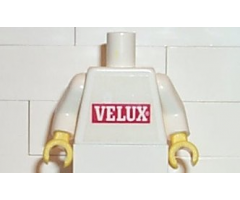Torso Velux Pattern (Sticker) / White Arms / Yellow Hands