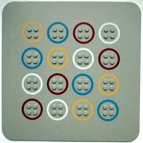 Baseplate 22 x 22 with Game Board Pattern for Set 1575-2