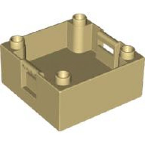 Duplo Container Box 4 x 4 with Studs on Corners