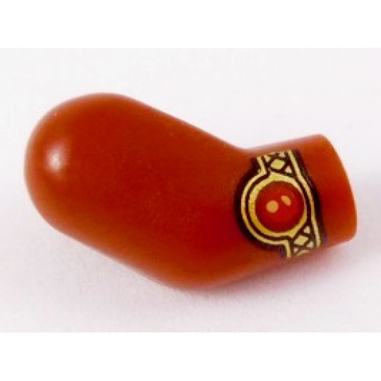 Arm, Right with Gold Bracelet with Red Stone Pattern