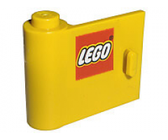 Door 1 x 3 x 2 Left with LEGO Logo without Border Pattern (Sticker) - Set 2148