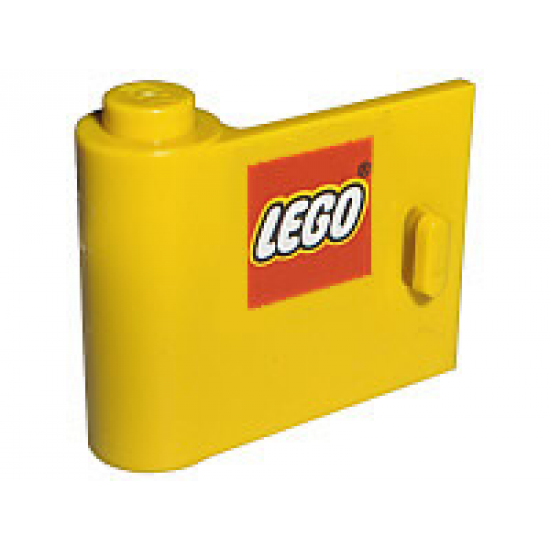 Door 1 x 3 x 2 Left with LEGO Logo without Border Pattern (Sticker) - Set 2148