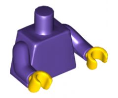 Torso Plain / Dark Purple Arms / Yellow Hands