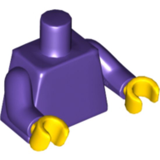Torso Plain / Dark Purple Arms / Yellow Hands