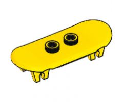 Minifigure, Utensil Skateboard with Trolley Wheel Holders