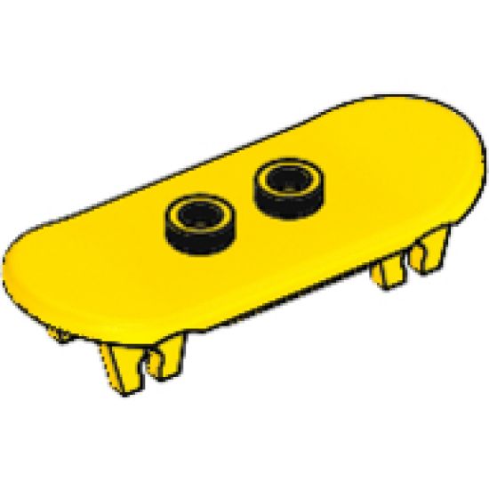 Minifigure, Utensil Skateboard with Trolley Wheel Holders