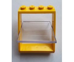 Window 4 x 4 x 3 Roof with Trans-Clear Glass