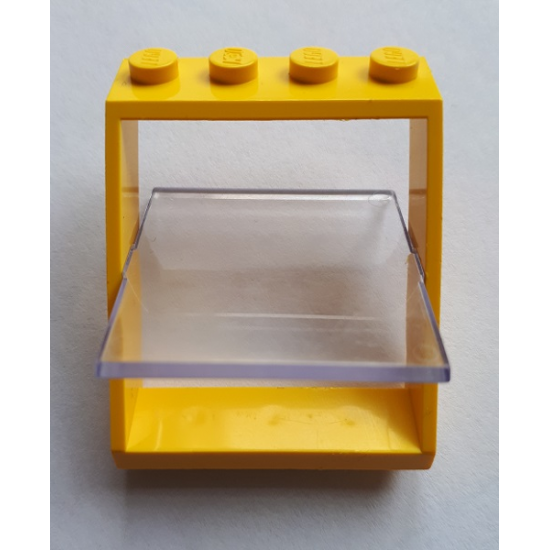 Window 4 x 4 x 3 Roof with Trans-Clear Glass
