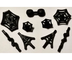 Minifigure, Weapon Pack Spider-Man Web Effects, 9 in Bag (Multipack)