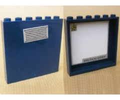 Panel 1 x 6 x 5 with Air Vent on Outside and 'MISSION BRIEF' on Inside Pattern (Stickers) - Set 8635