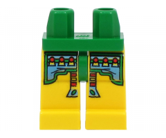 Hips and Yellow Legs with Adventurers Jungle Blue/Red Squares Pattern (Achu)
