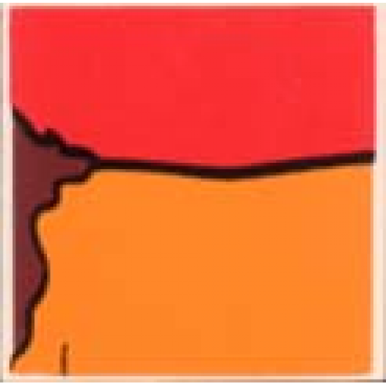 Duplo, Tile 2 x 2 x 1 with Lion Mosaic Picture 02 Pattern (Set 1019)