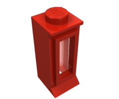 Window 1 x 1 x 2 with Extended Lip and Solid Stud, with Fixed Glass