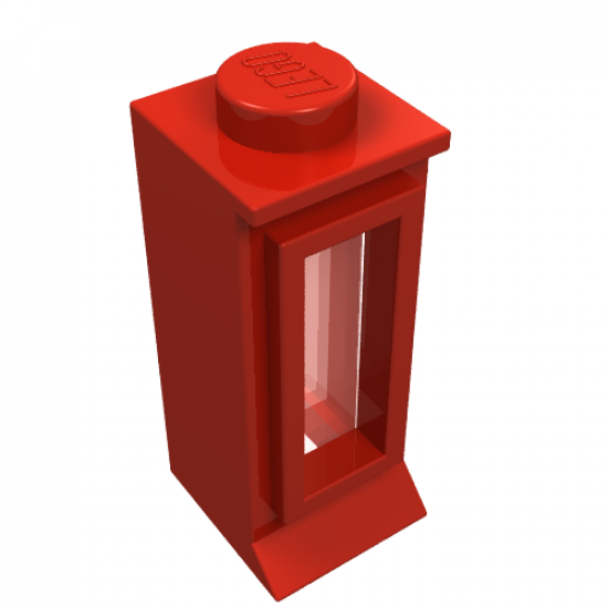Window 1 x 1 x 2 with Extended Lip and Solid Stud, with Fixed Glass