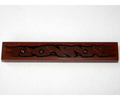 Tile 1 x 6 with Wooden Branch and 3 Screws Pattern Type 2 (Sticker) - Set 79010