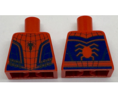 Torso Spider-Man Costume 8 Dark Blue, Thin Web, Small Spider with Thin Abdomen Pattern