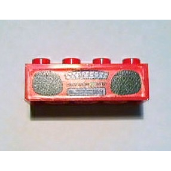 Brick 2 x 4 with Radio Pattern (Sticker) - Set 3159