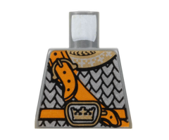 Torso Castle Fantasy Era Scale Mail, Crown on Buckle, Chest Strap Pattern