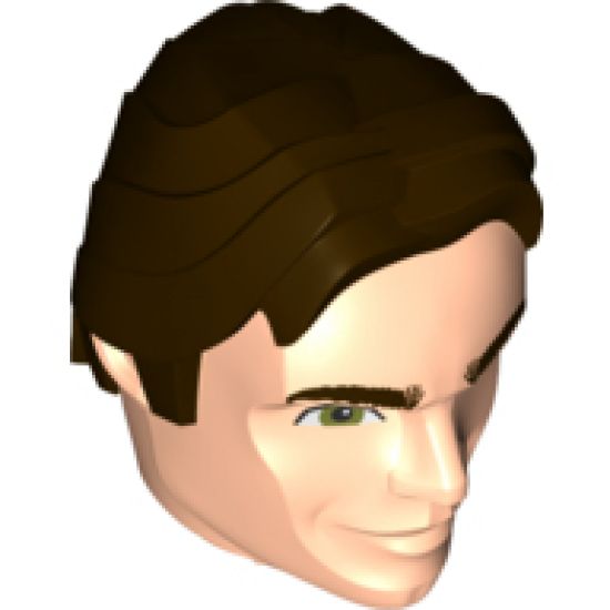 Large Figure Part Head Modified SW Han Solo Pattern