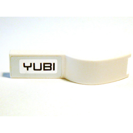 Vehicle, Mudguard 1 x 4 1/2 with 'YUBI' Pattern Model Left (Sticker) - Set 8149