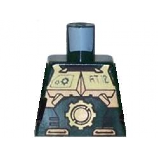 Torso Exo-Force Gold Body Armor with Large Star and 'AT.10' Pattern