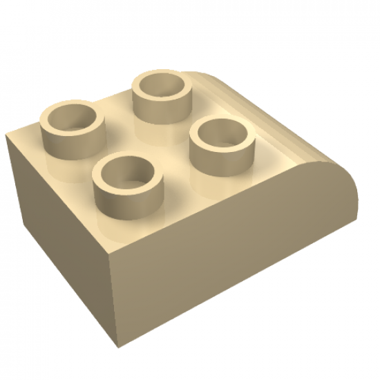 Duplo, Brick 2 x 3 with Curved Top