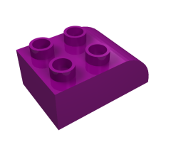 Duplo, Brick 2 x 3 with Curved Top