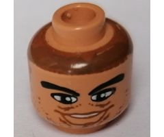 Minifigure, Head NBA Pau Gasol Pattern - Blocked Open Stud