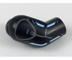 Arm, Right with Blue Lines Pattern