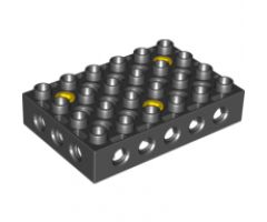 Duplo, Toolo Brick 4 x 6 with Holes on Sides and Top and 3 Screws in Top